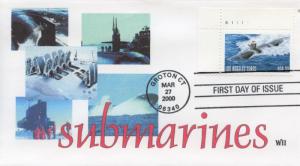 2000 Submarines Los Angeles Class (Scott 3372) WII FDC Cachet 4