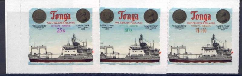 Tonga CO72-4 MNH Ships, Captain Cook Medal