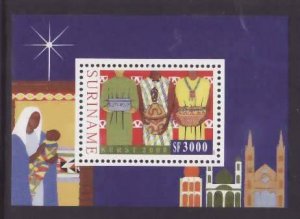 Surinam-Sc#1238- id8-unused NH sheet-Christmas-2000-