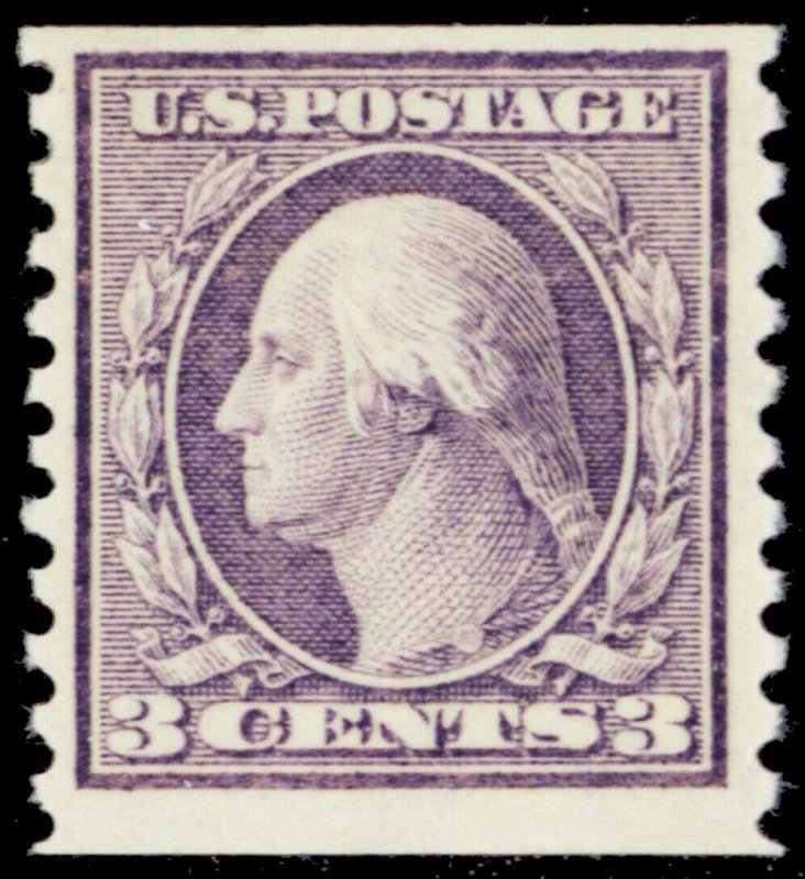 456, Mint VF LH 3¢ Scarce Coil Stamp - Stuart Katz