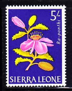 Sierra Leone MH Scott #237 5sh Ra-ponthi - Flowers 1963