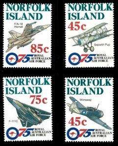 Norfolk Island 1996 - Royal Australian Air Force - Set of 4v - Sc 597-600 - MNH