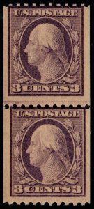 U.S. #489 MNH Joint Line Pair