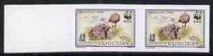 Uruguay 1993 WWF The Great Rhea 20c (Adults sitting &...