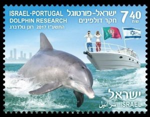 2017 Israel 2560  joint study of Israel and Portugal on the study of dolphins 