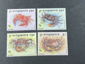 SINGAPORE # 637-640--MINT NEVER/HINGED----COMPLETE SET-----1992