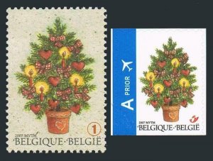 Belgium 2275,2277,MNH. Christmas 2007.Christmas Tree.