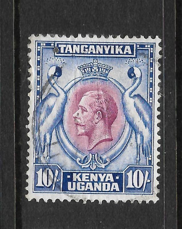 KENYA & UGANDA TANGANYIKA  1935-37  10/-    KGV PICTORIAL   FU    SG 122