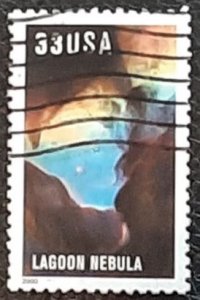 US Scott # 3386; 33c used Lagoon Nebula from 2000; VF centering