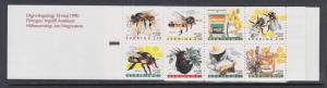 Sweden Sc 1828a MNH. 1990 Apiculture Intact Booklet, VF Bees, Honey 