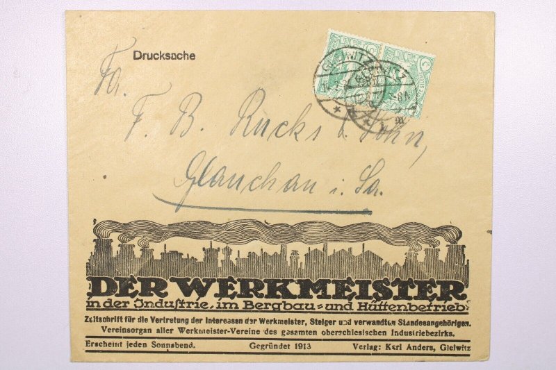 Upper Silesia 1924 Illustrated Advertising Cover - L40315