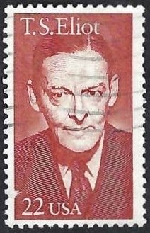 United States #2239 22¢ T. S. Eliot (1986). Used.