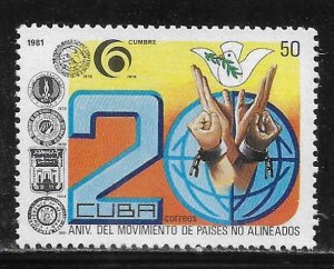 Cuba 2432 20th Nonaligned Nations Movement single MNH