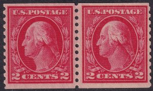 #444 Mint NH, VF, Pair (CV $250) (CV $120 - ID49100) - Joseph Luft