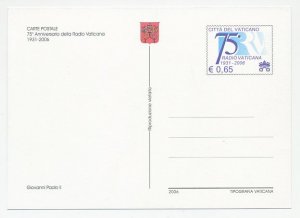 Postal stationery Vatican 2006 Radio Vatican - Pope John Paul II