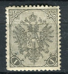BOSNIA; 1900 early Eagle Coat of Arms issue Mint hinged 1h. value