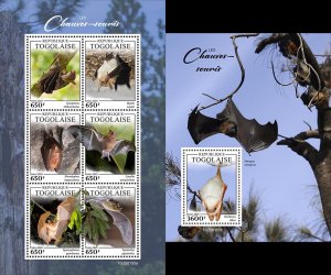 2025 12 - TOGO - BATS               6V+ 1V   complet set    MNH **