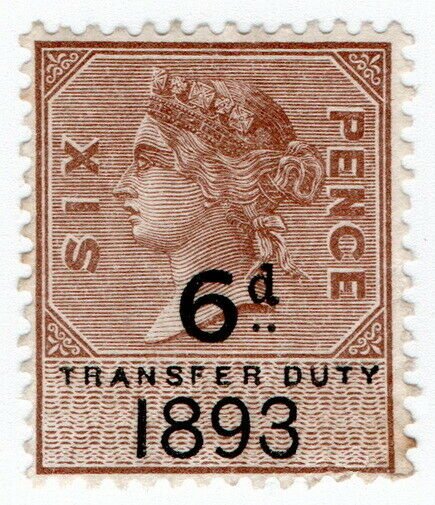 (I.B) QV Revenue : Transfer Duty 6d (1893)