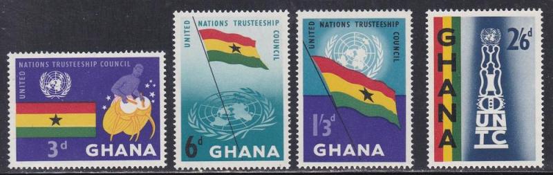 Ghana # 67-70, UN Trusteeship Council, LH, 1/3 Cat