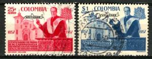 Colombia; 1959: Sc. # C335, C341: O/Used Cpl. Set