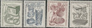 Czechoslovakia, #736-739 Unused From 1956