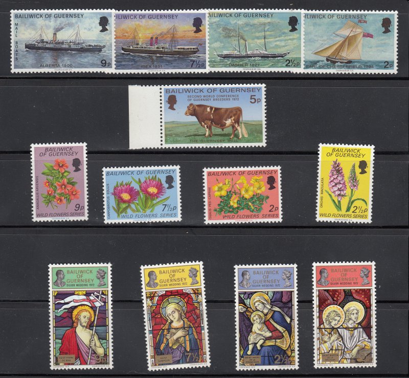 Guernsey 1972 Commemoratives - Unmounted mint