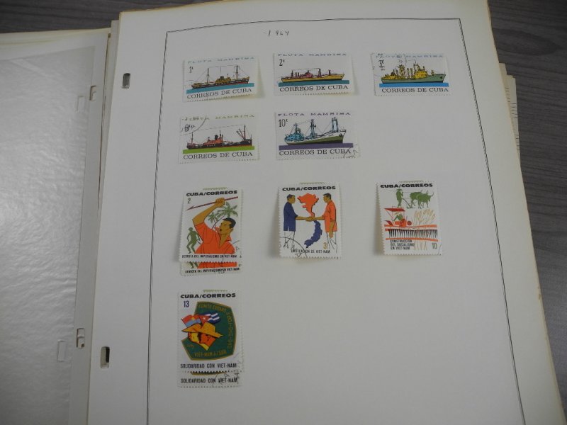 CUBA, 100s & 100s of Stamps mostly hinged on Scott pages