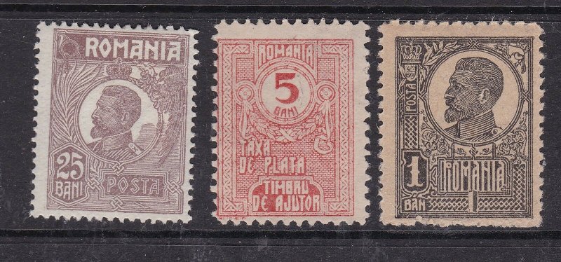 ROMANIA  ^^^^^x3  mint  HR  CLASSICS  $$$@ha264rtoma