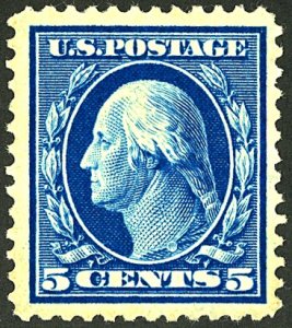 U.S. #335 MINT OG LH TINY PERF TEAR