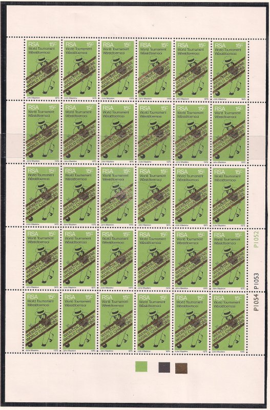 SOUTH AFRICA SC# 460 COMP SHEET  FVF/MNH 1976