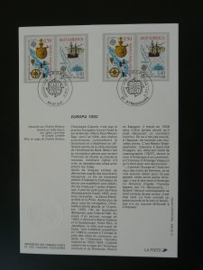 Europa Cept 1992 Christopher Columbus FDC folder 