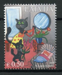 Latvia 2019 MNH Mother's Mothers Day 1v Set Cats Cultures Traditions Stamps