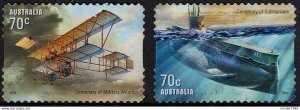 AUSTRALIA 2014 QEII 70c Multicoloured, 100th Anniversary of Military Aviation...