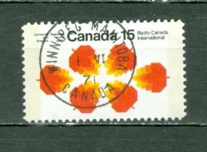 CANADA 1971 WINNIPEG TAG #541p MARGIN STAMP  DAY of ISSUE CANCELLATION