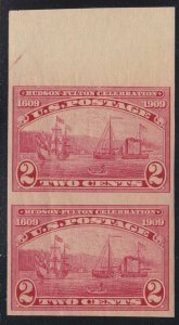 US 373 2c Hudson-Fulton Celebration Pair Mint VF OG NH SCV $80