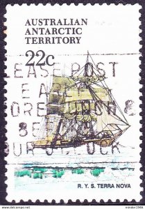 AUSTRALIAN ANTARCTIC TERRITORY (AAT) 1979 QEII 22c Multicoloured 'Ships, R.Y....