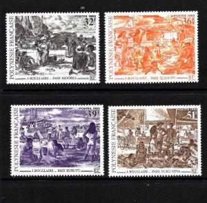 French Polynesia Scott # 616-9 set MNH