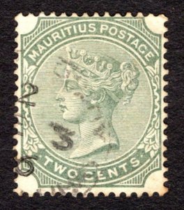 1885, Mauritius 2c, Used, Sc 70