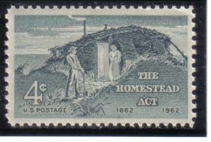 U.S.#1198 The Homestead Act 4c Single, MNH.