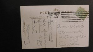 1900s Royalty Postcard Cover RPPC Newcastle Tyne to Dunedin NZ HM King Edward