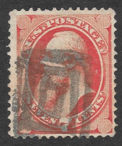 Used 1871 Scott #149 7c Postage Stamp w/Interesting Fancy Canx, cv $100+