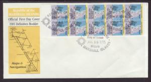 Marshall Islands 40a Map Booklet 1985 U/A FDC