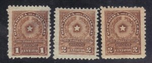 PARAGUAY SC# J5,6 USED 1,2c 1913