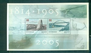 Sweden - Sc# 2514. 2005 Dissolution of Norway Sweden Pact. MNH Souv. Sheet. $6.