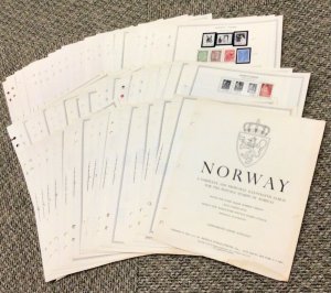 Norway  Collection  1855-1984 Used 55 Minkus speciality pages 890+ Stamps