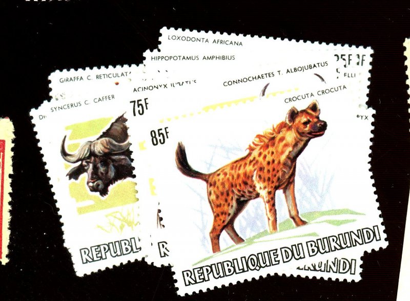 BURUNDI #589-601 MINT FVF OG HR FEW W THINS Cat $1288