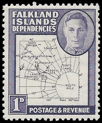 Falkland Islands Dependencies 1946 #1L2 Mint VLH