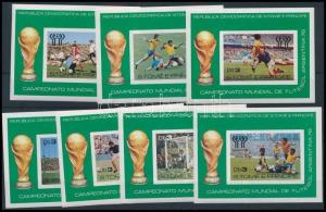 Sao Tomé e Príncipe stamp Football World Cup block MNH 1978 Mi 18-24 WS238620