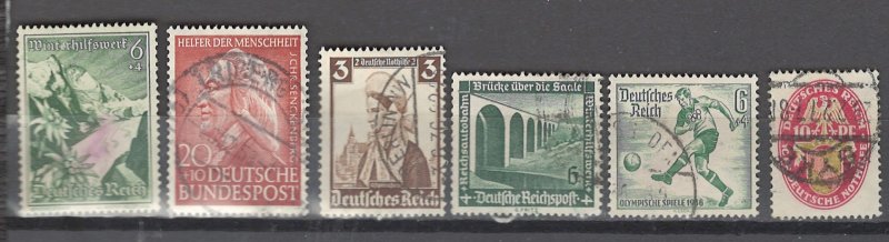 COLLECTION LOT # 2937 GERMANY 6 SEMI POSTAL STAMPS 1926+ CV+$12