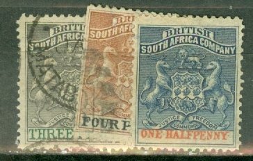 PS: Rhodesia 1-2 mint; 3-5, 7-9, 14 used CV $152.50; scan shows only a few